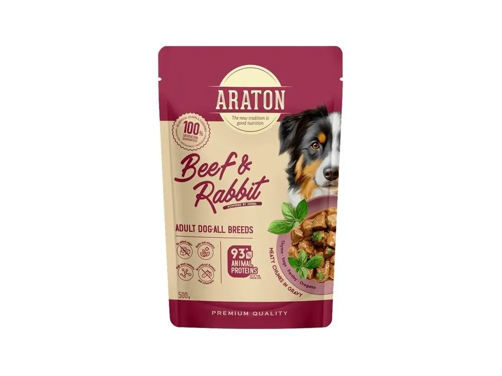 Nejlepší Volba Araton Dog kaps. Adult Beef/Rabbit 500 g