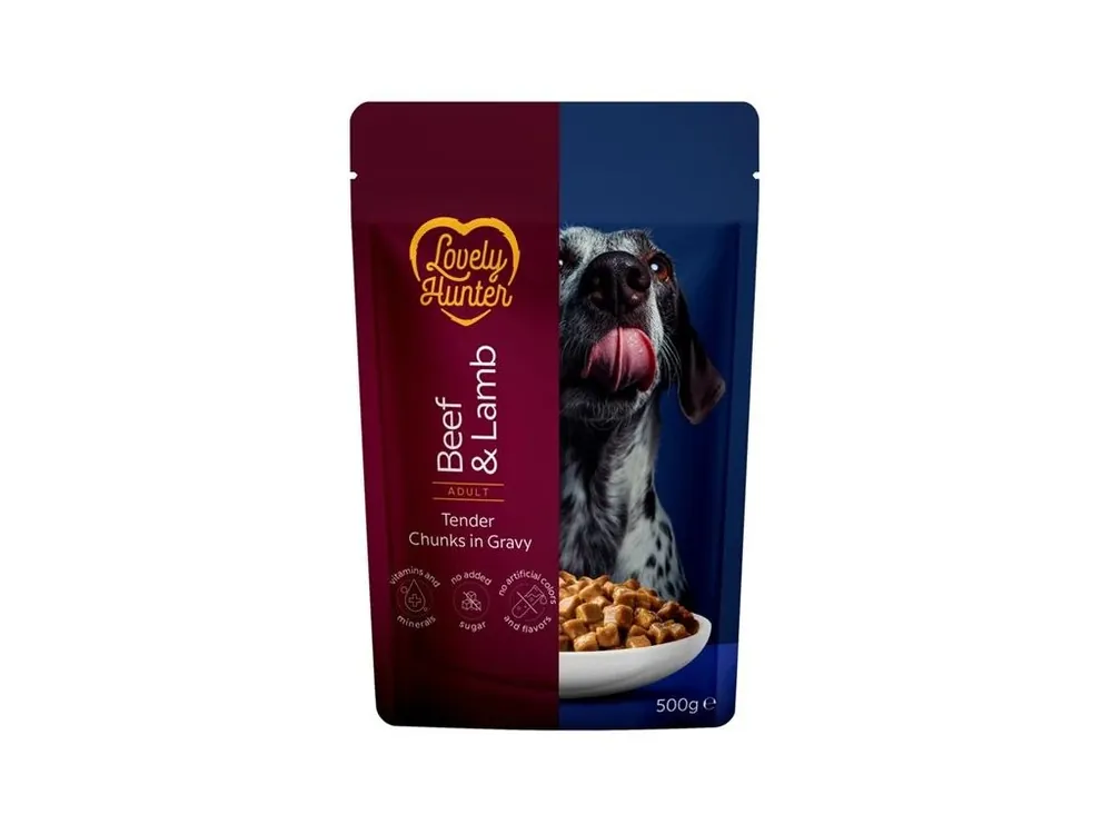 Lovely Hunter Dog kaps. Adult Beef/Lamb 500 g Bezpečná Platba