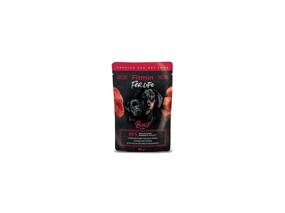 Nejlepší Cena Fitmin FL dog kapsa Hovězí s inulinem 85g