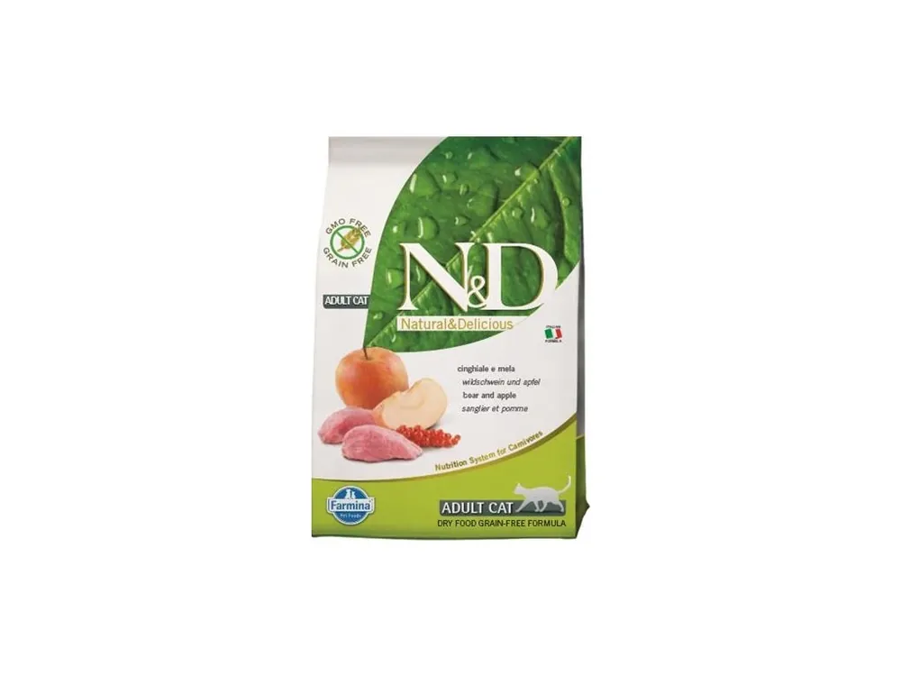 Víkendová Akce N&D PRIME Cat GF Wild Boar & Apple Adult 300 g