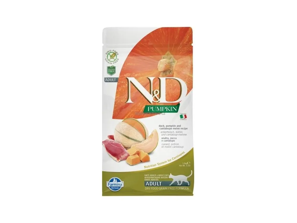 Cenová Bomba N&D PUMPKIN Cat GF Duck & Cantaloupe Adult 300 g