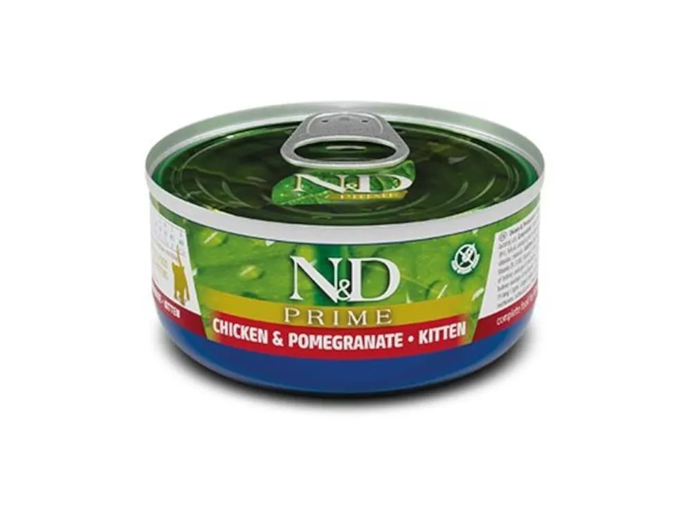 N&D PRIME Cat konz. Chicken & Pomegranate Kitten 70 g Ihned K Objednání