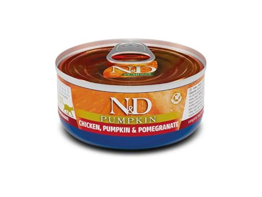 Top Prodej N&D PUMPKIN Cat konz. Chicken, Pumpkin & Pomegranate 70 g