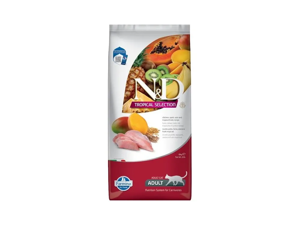 N&D TROPICAL SELECTION Cat LG Chicken Adult 10 kg Nová Kolekce