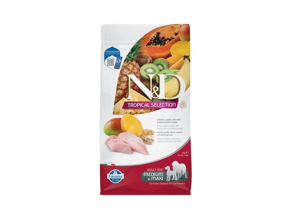 N&D TROPICAL SELECTION Dog LG Chicken Adult Medium & Maxi 2 kg Horká Nabídka