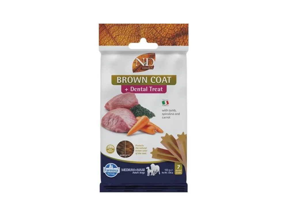 N&D BROWN Dog Dental Snack Lamb Medium & Maxi 100 g Cenový Hit