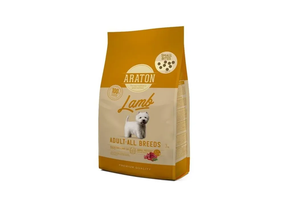 Araton Dog Dry Adult Lamb Small Kibble 3 kg Omezená Nabídka