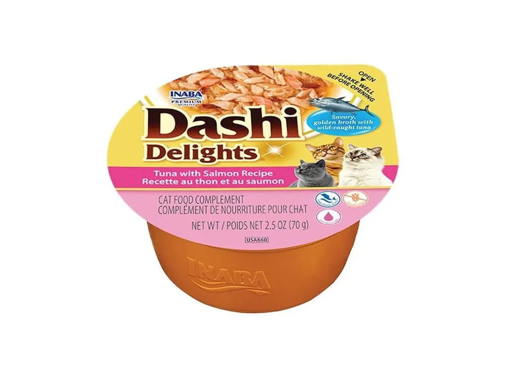 Inaba Dashi Delights tuňák s lososem 70g Dokud Zásoby Vydrží
