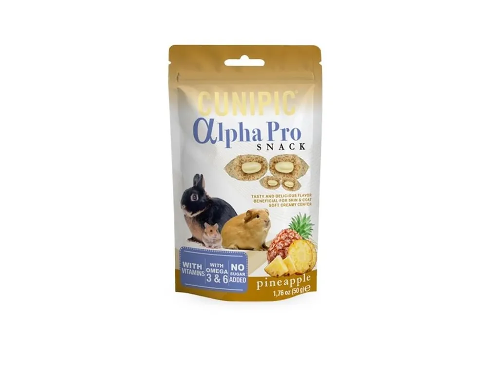 Cunipic Alpha Pro Snack Pineapple - ananas 50 g Cenová Bomba