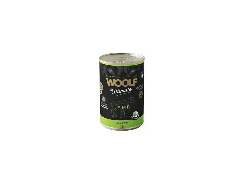 Nejlepší Volba WOOLF Ultimate DogFood konz. Lamb 400g