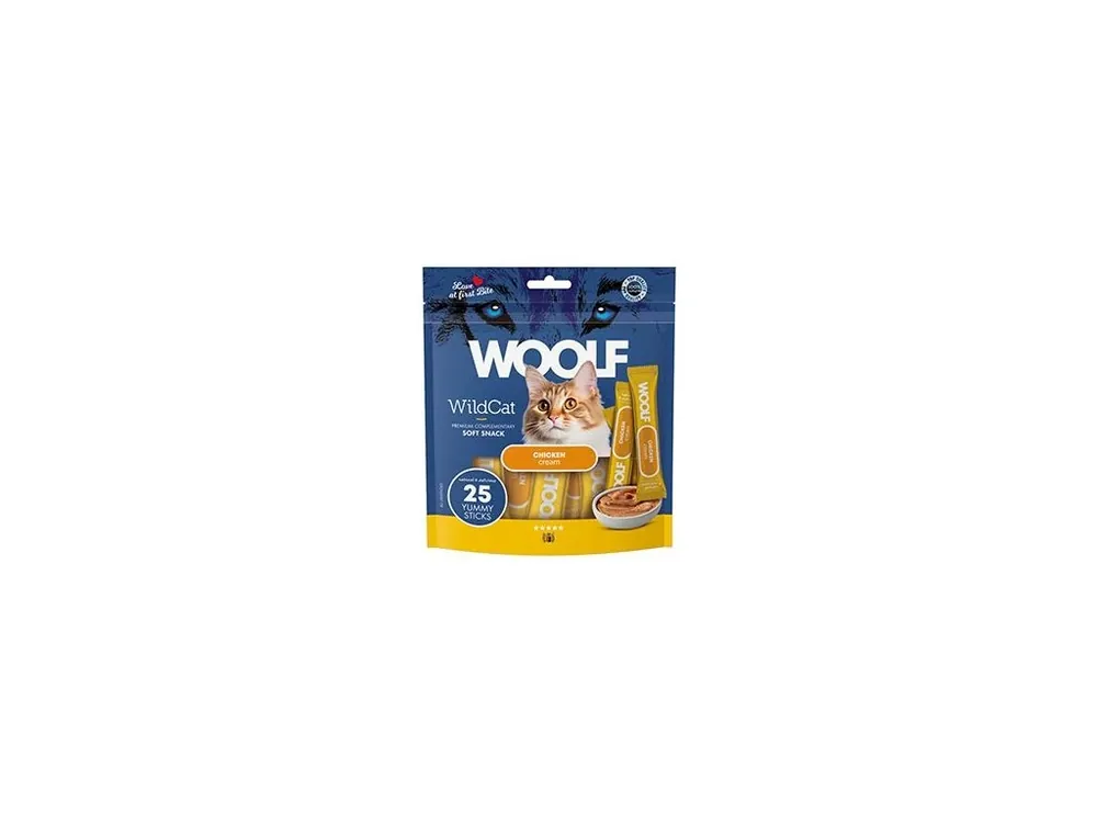 Cenová Bomba WOOLF WildCat Cream Regular Chicken 25x14g