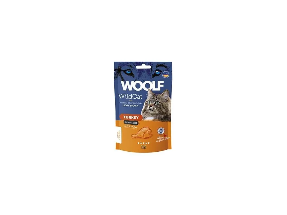 WOOLF WildCat Semi-Moist Snack Turkey 50g Nejprodávanější