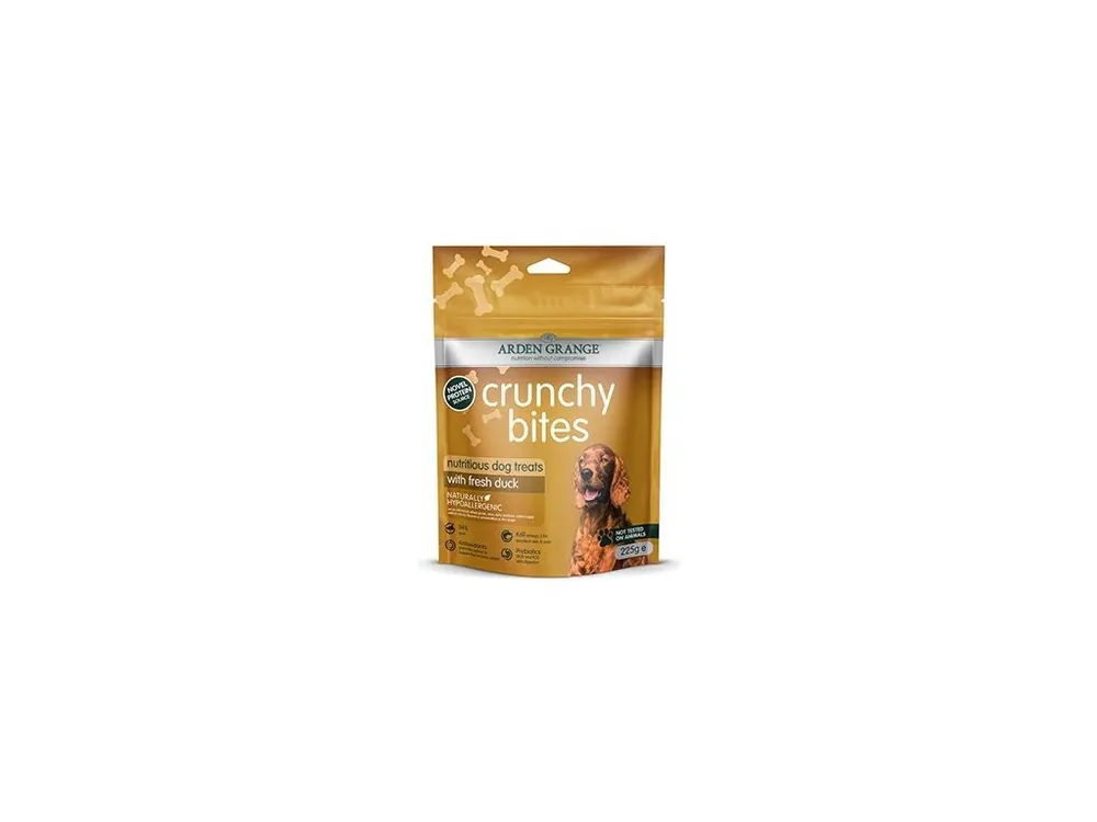 Arden Grange Crunchy Bites with fresh Duck 225g Finální Výprodej
