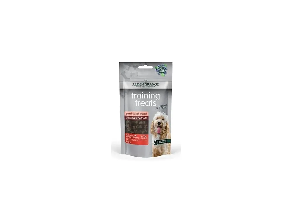 Arden Grange Training treats GF Chicken&Superfoods 80g Omezená Nabídka