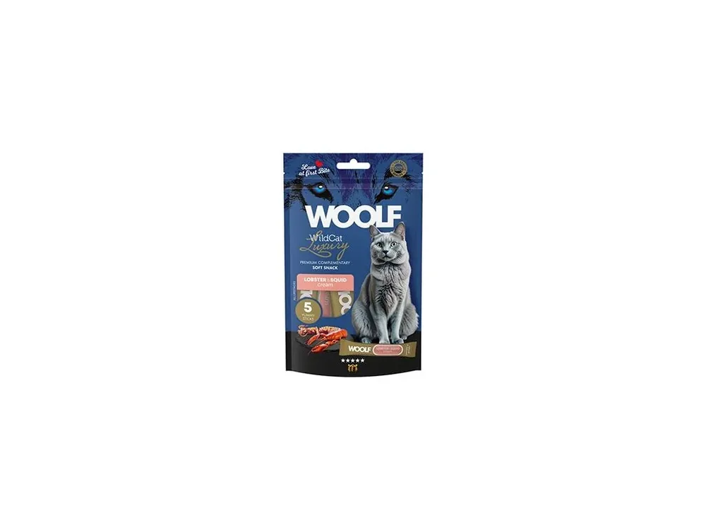 WOOLF WildCat Cream Luxury Lobster&Squid 5x14g Sezónní Sleva