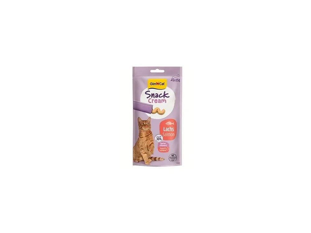 GimCat Snack Cream losos 6x15g Must-Have