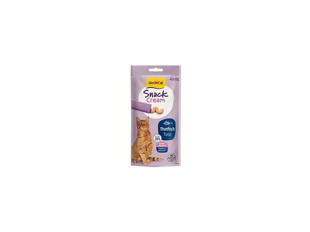 GimCat Snack Cream tuňák 6x15g Finální Výprodej