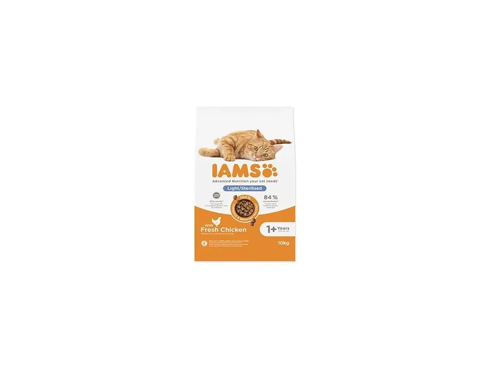 Akční Nabídka Iams Cat Adult/Senior Weight Control Chicken 10kg