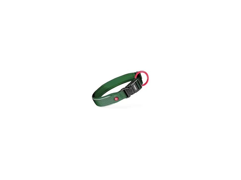 Obojek pes PREMIUM nylon 25mm/45-50cm tm.zelená Zolux Hit Sezóny