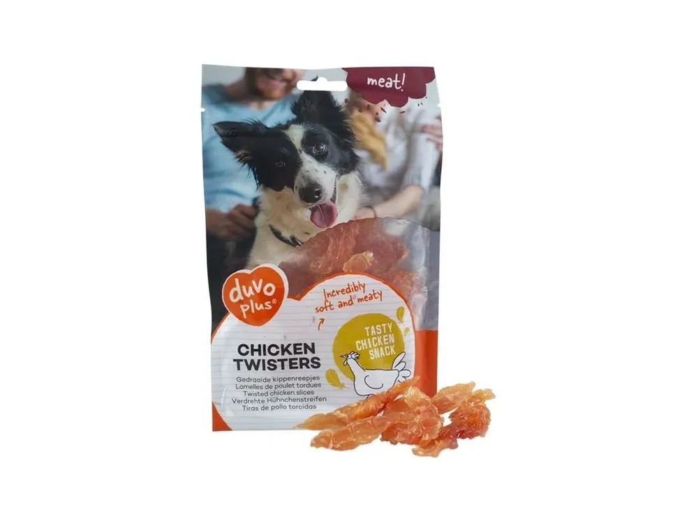 Top Prodej Duvo+ dog Meat! Chicken twisters 80 g
