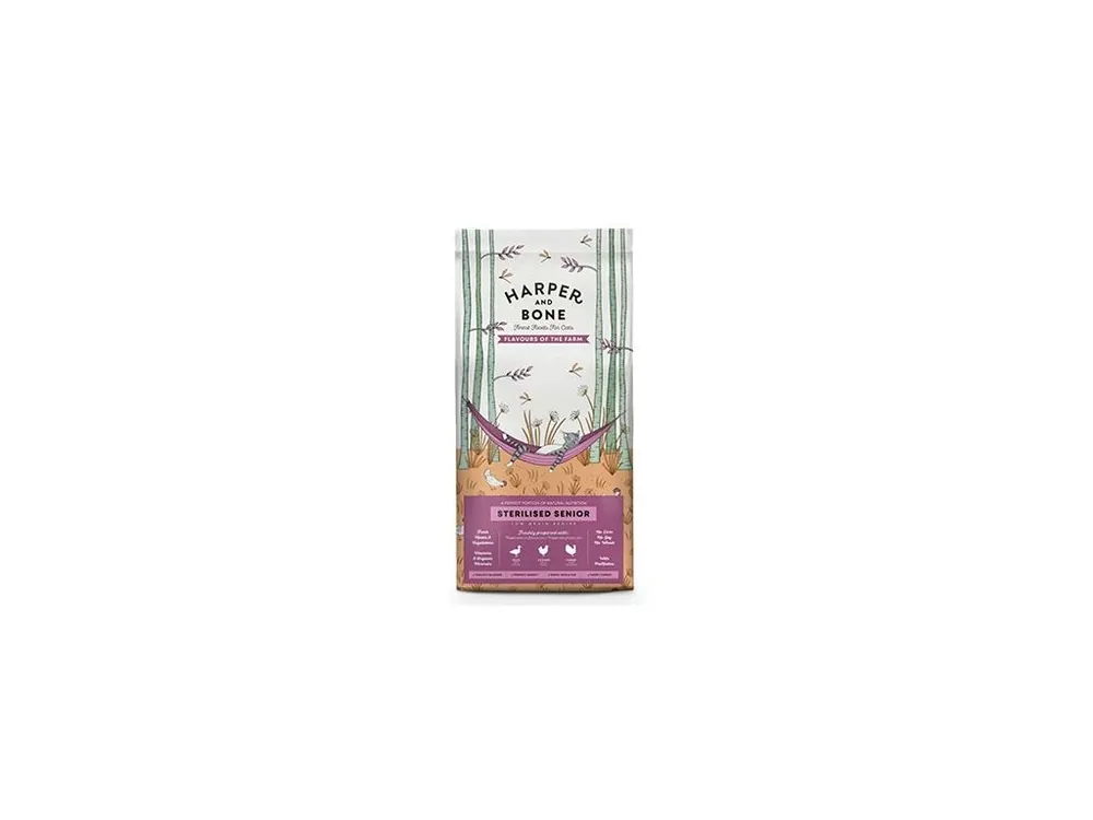 H&B Cat Senior Sterilised Flavours Farm 2kg Akce