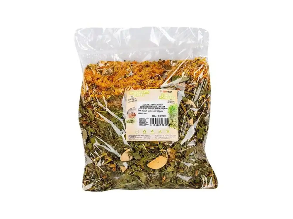 Zlevněný HamStake Specialist Herbs&Branches Chinchilla 400g