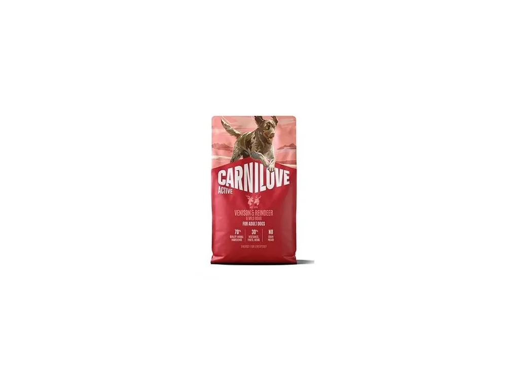 Akce Carnilove Dog Active Dry Venis&Rein&Wild AdultAB 4kg