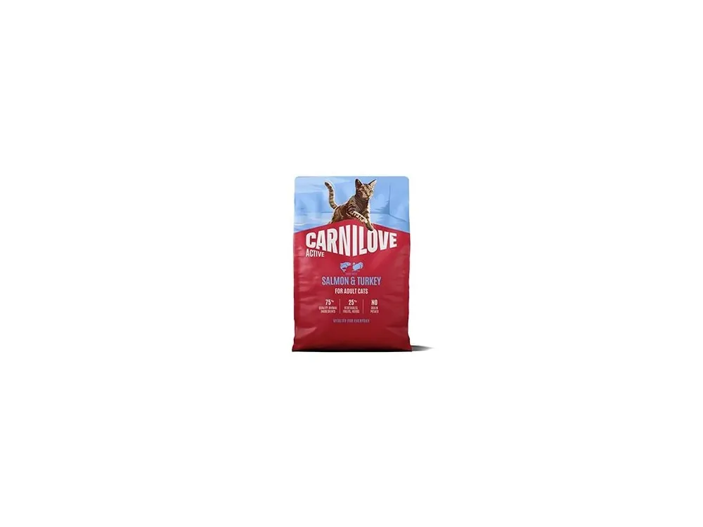 Rychlé Dodání Carnilove Cat Active Dry Salmon&Turkey Adult AB 2kg