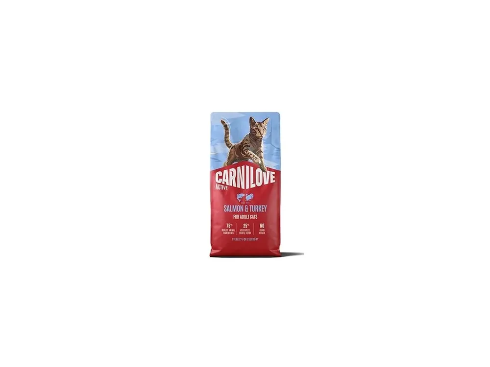 Nejprodávanější Carnilove Cat Active Dry Salmon&Turkey Adult AB 6kg
