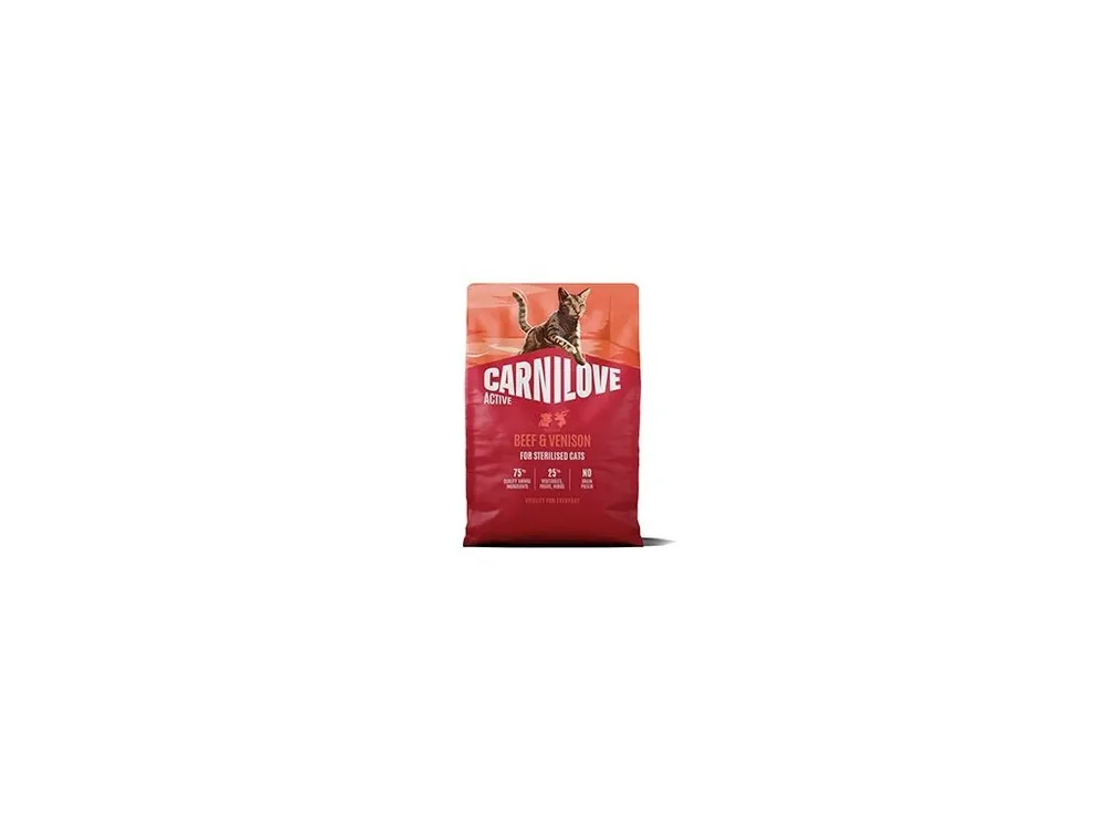Výhodná Nabídka Carnilove Cat Active Dry Beef&Venis.Steril.Ad.AB2kg