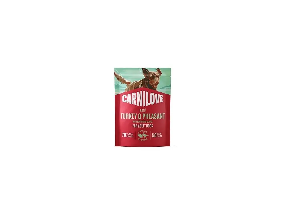 Carnilove Dog Pouch Paté Turkey&Pheas.+Rasp. 300g Akční Cena