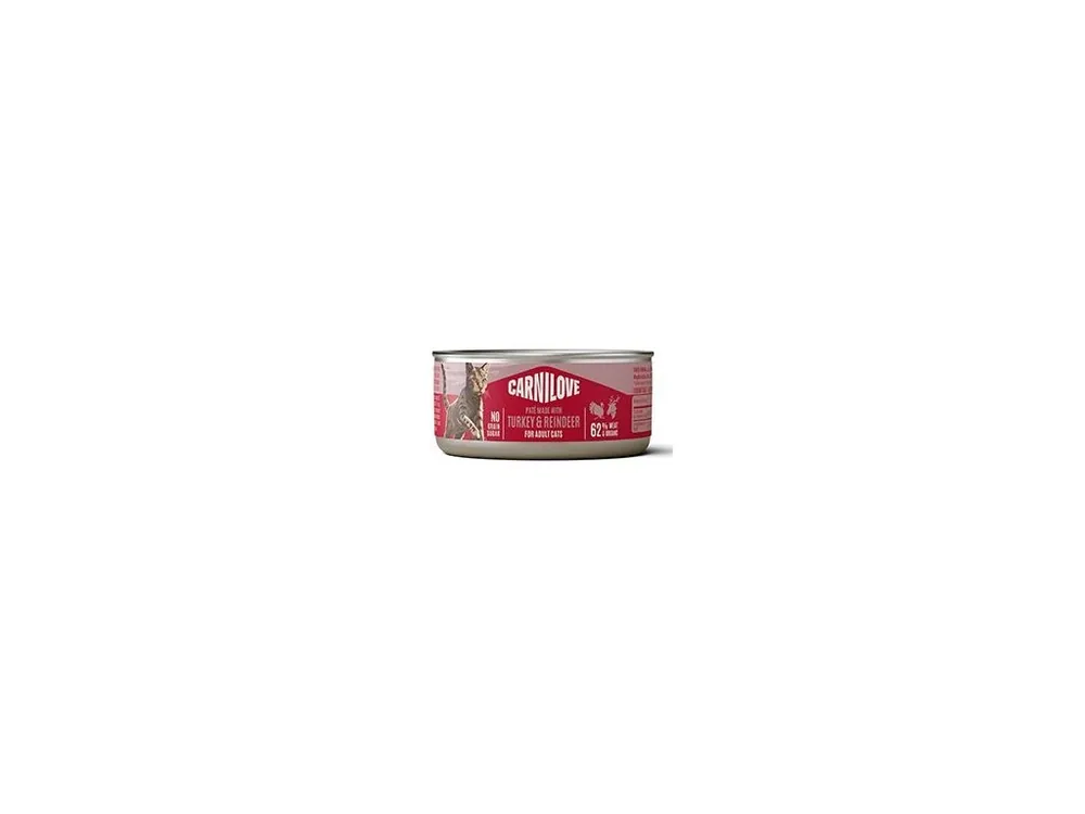 Nejprodávanější Carnilove Cat Can Paté Turkey & Reindeer 100g