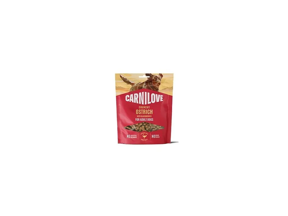 Carnilove Dog Crunchy Snack Ostrich+Blackberries 200g Ověřený