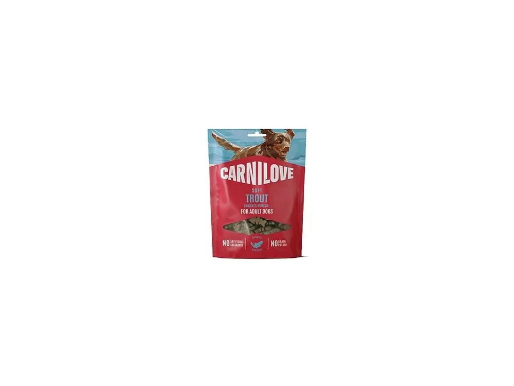 Značkový Carnilove Dog Soft Snack Trout+Dill 200g
