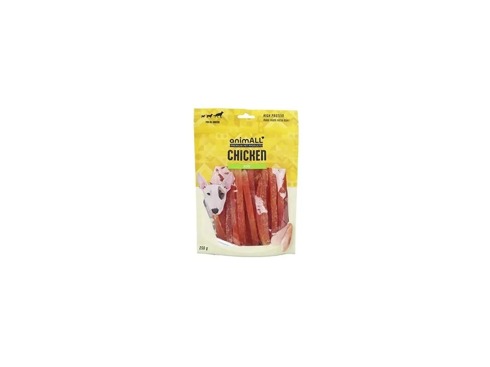 Novinka animALL Měkké kuřecí proužky 250g
