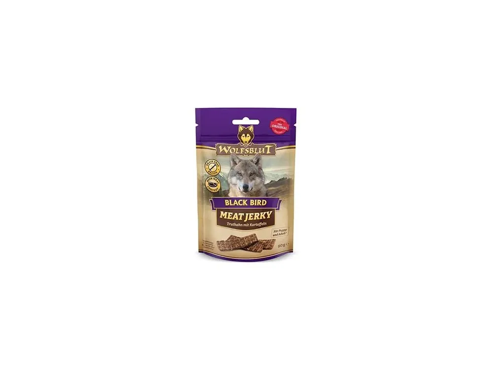 Autentický Wolfsblut Meat Jerky Black Bird 80g