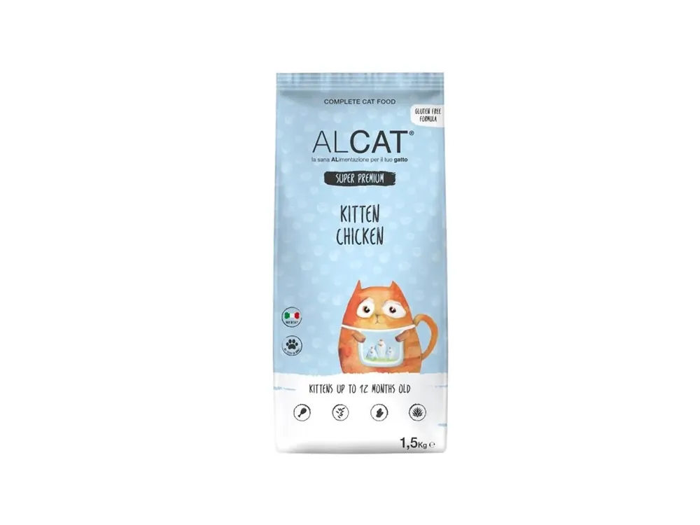 Alcat Kitten granule - Kuřecí maso 1,5 kg Akční Cena