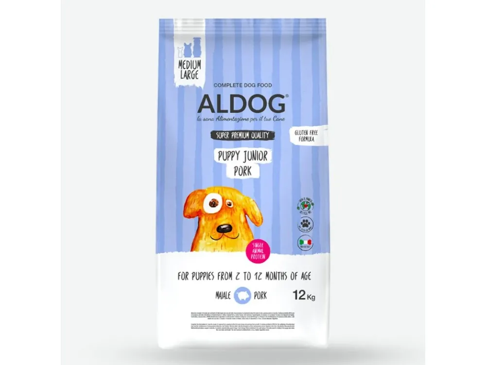 Aldog Puppy&Junior Medium&Large - Pork & Rice 12kg Must-Have