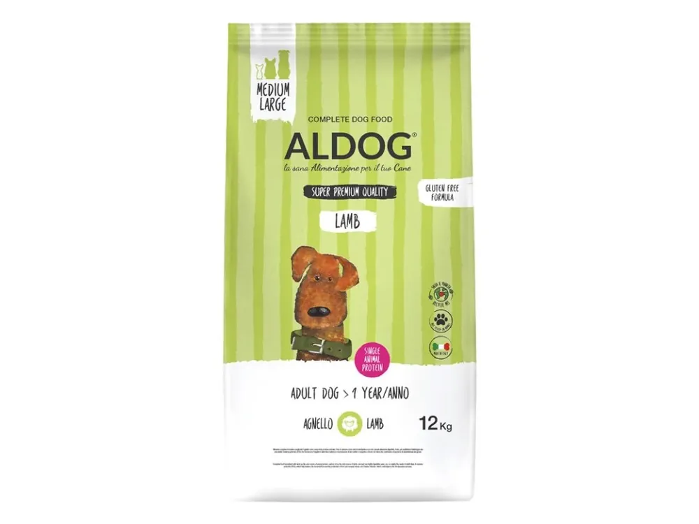 Akce Aldog Adult Monoprotein Medium&Maxi - Lamb and Rice 12kg