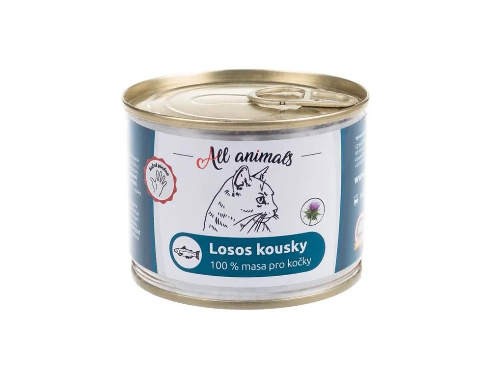 All Animals Cat Kousky lososa 200g Nová Kolekce