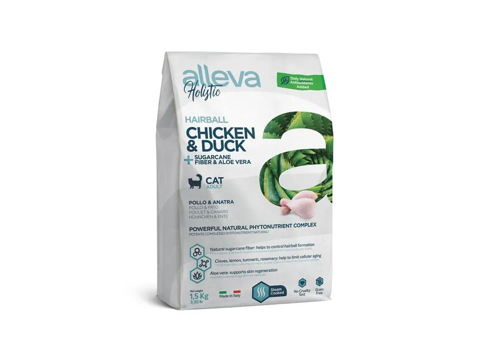 Alleva Holistic Cat Hairball 1,5 kg Dokud Zásoby Vydrží