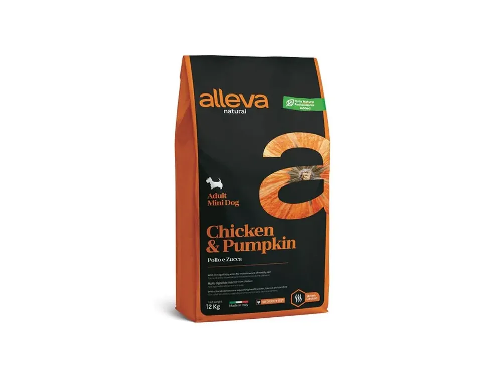 Vrácení Zdarma Alleva Natural Dog Adult Mini Chicken & Pumpkin 12kg