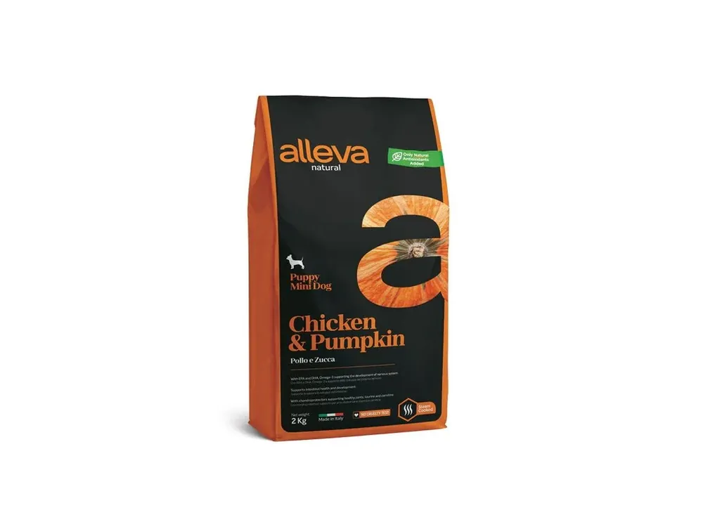 Omezená Nabídka Alleva Natural Dog Puppy Mini Chicken & Pumpkin 2 kg