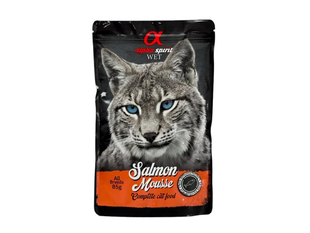 Alpha Spirit Cat - Jemná lososová pěna 85g Cenově Výhodný