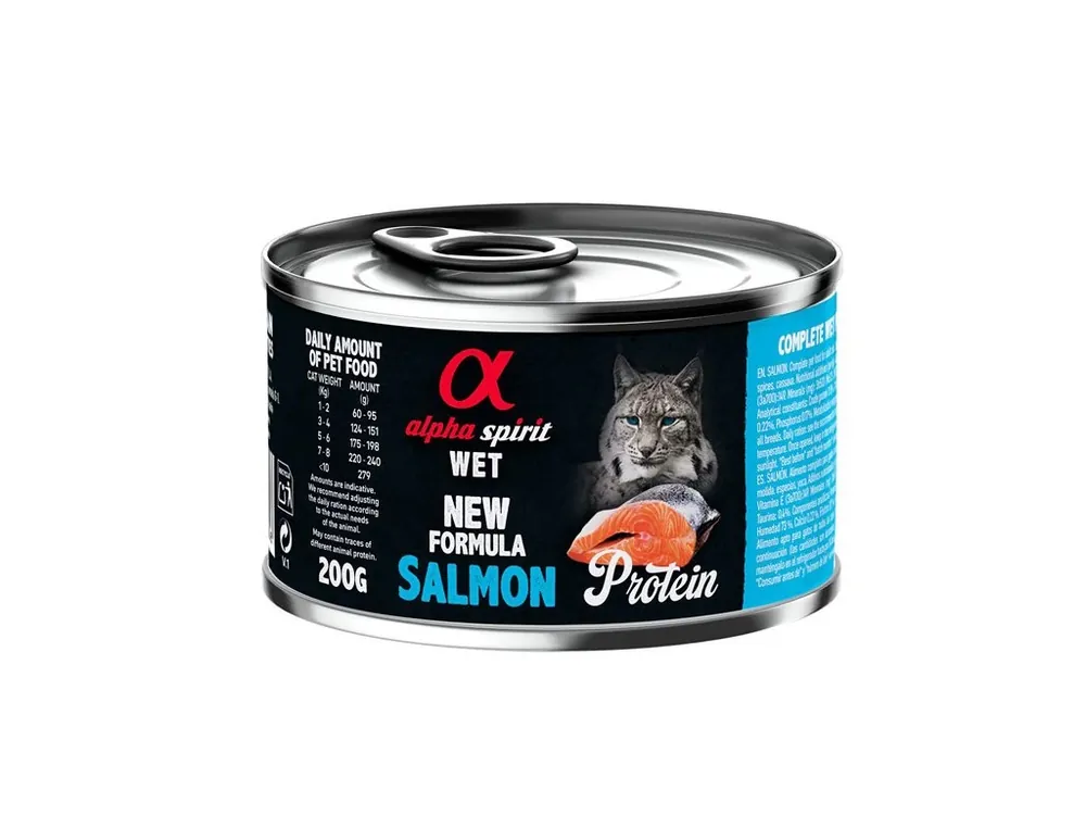 Alpha Spirit Cat Adult - Salmon Protein 200g Cenová Bomba
