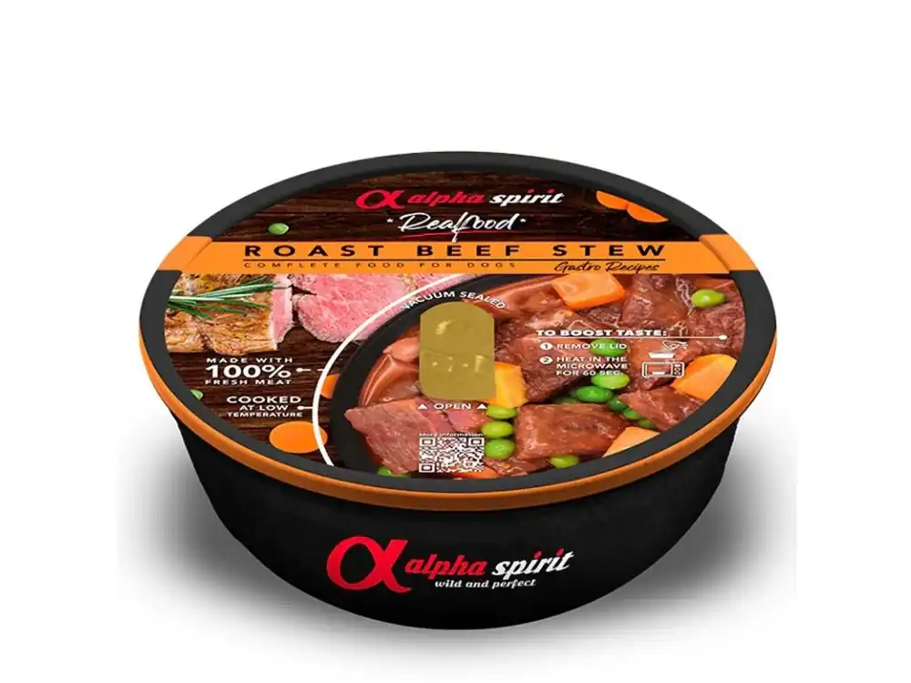 Alpha Spirit Dog Realfood - Hovězí guláš 280g Must-Have
