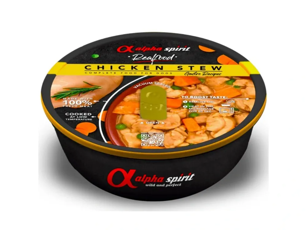 Poslední Šance Alpha Spirit Dog Realfood - Kuřecí guláš 280g