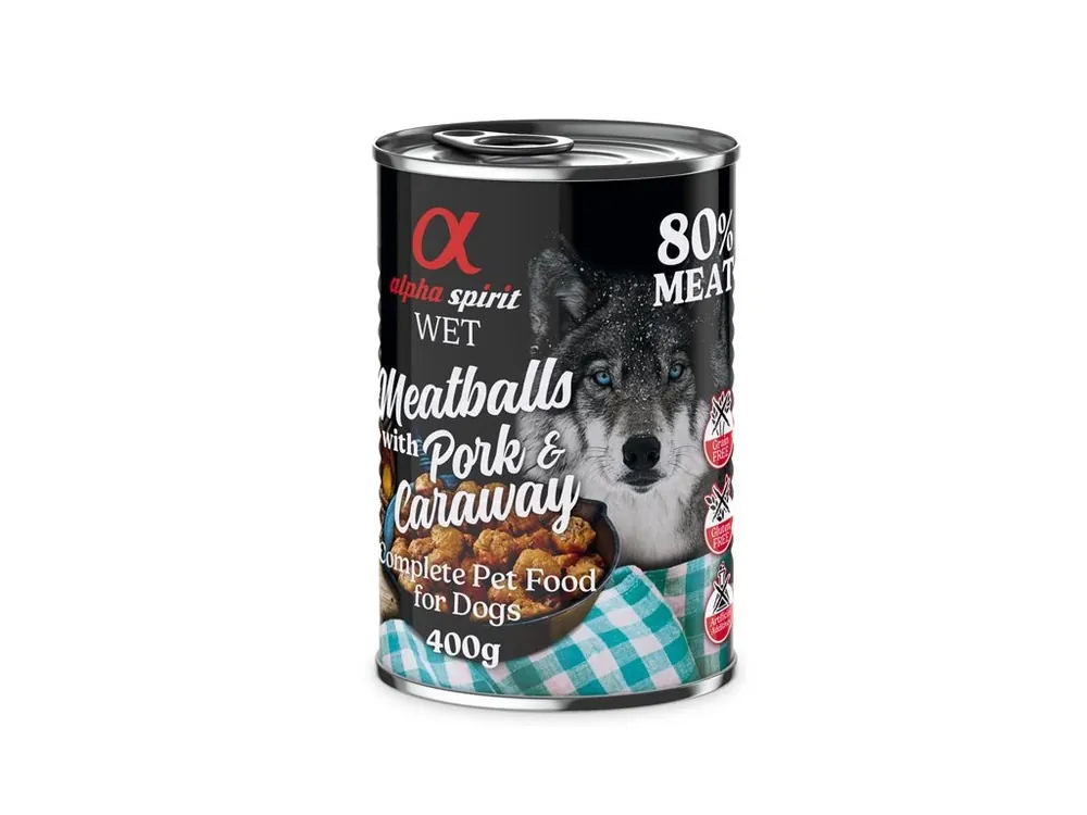 Alpha Spirit Meatballs - vepřové s kmínem 400g Super Cena
