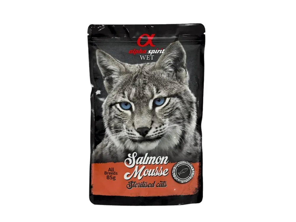 Odeslání Ihned Alpha Spirit Sterilized Cat - Jemná lososová pěna 85 g