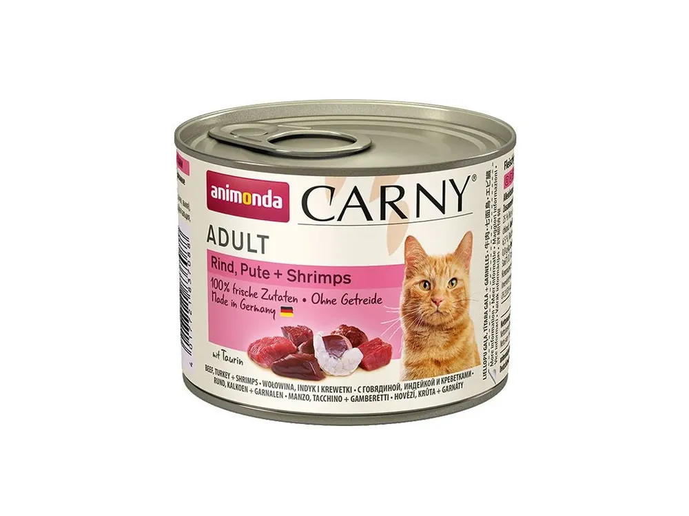 Časově Omezené Animonda Carny Adult - Hovězí, krůta a krevety 200g